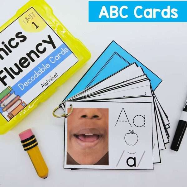 Decodable Phonics Fluency Flashcards for Reading Skill Groups and Intervention
