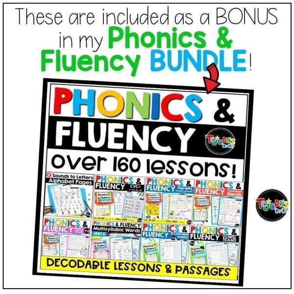 Decodable Running Records Assessments Science of Reading Passages