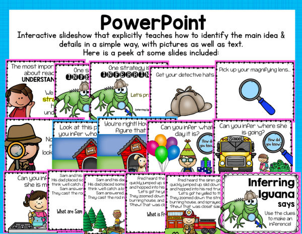Making Inferences PowerPoint and Practice Activities Reading Comprehension Skill