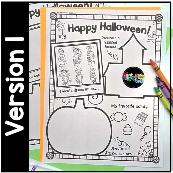 Halloween and Pumpkin Coloring Pages and Activity Posters and Bulletin Board - Image 3