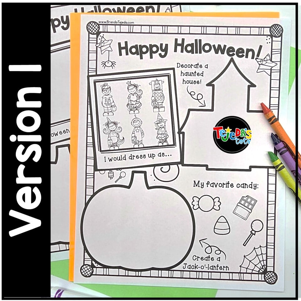 Halloween and Pumpkin Coloring Pages and Activity Posters and Bulletin Board