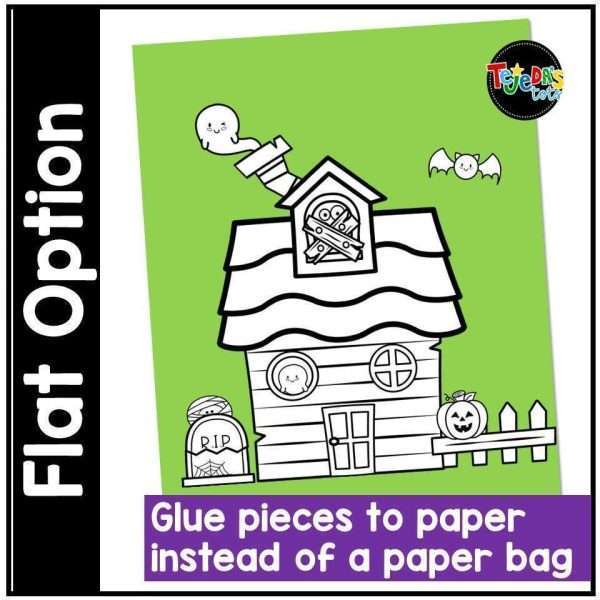 Halloween Activities Haunted House Craft and Book #learninginoctober
