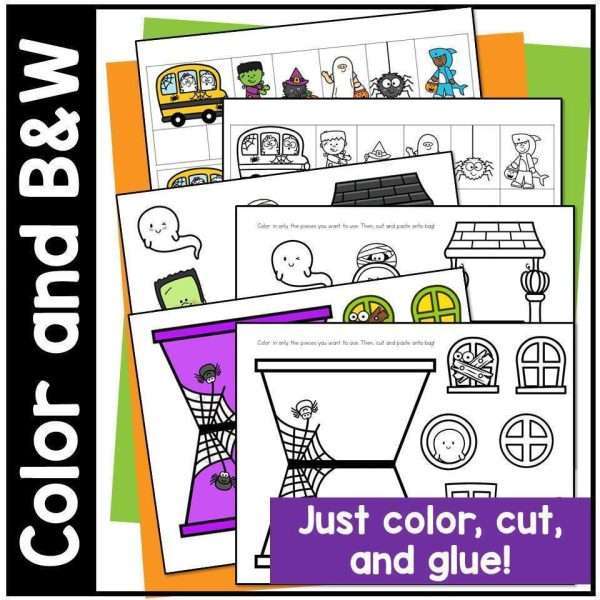 Halloween Activities Haunted House Craft and Book #learninginoctober