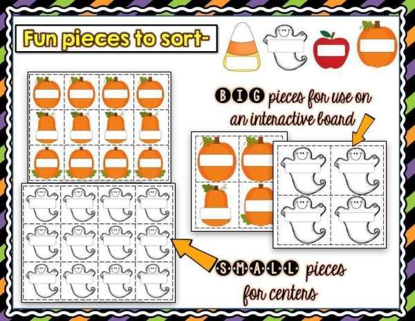 *EDITABLE* Make-Your-Own Fall & Halloween Sorting Centers