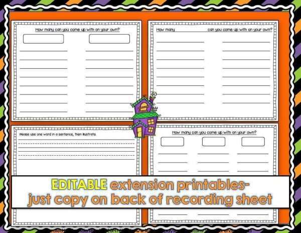 *EDITABLE* Make-Your-Own Fall & Halloween Sorting Centers