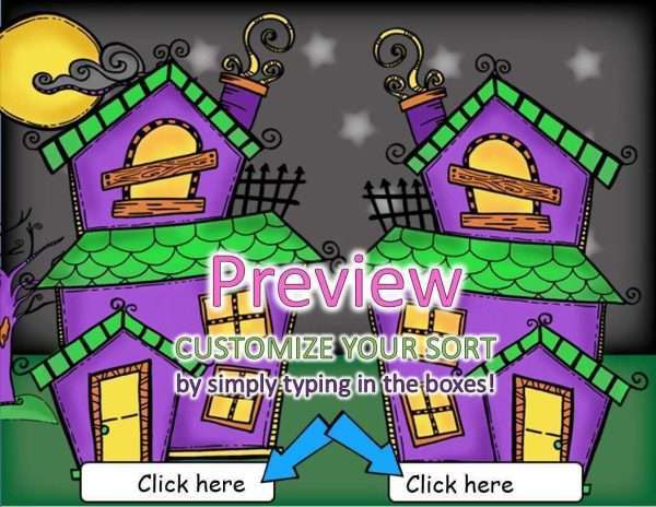 *EDITABLE* Make-Your-Own Fall & Halloween Sorting Centers