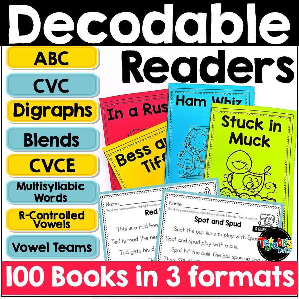 Decodable Readers Science of Reading Phonics Books - Image 1