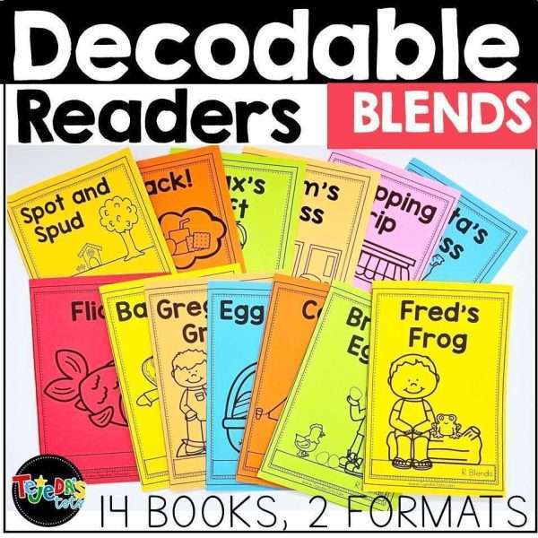 Decodable Readers Blends Books Kindergarten First grade