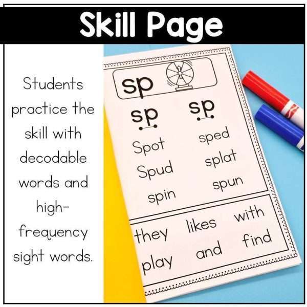 Decodable Readers Blends Books Science of Reading Kindergarten 1st Grade