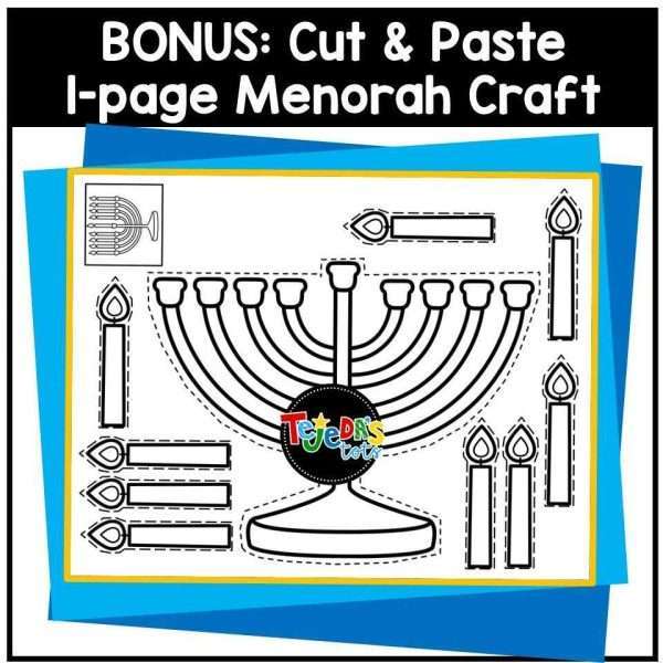 Hanukkah Chanukah Coloring Pages Activity Posters Kindergarten First Grade