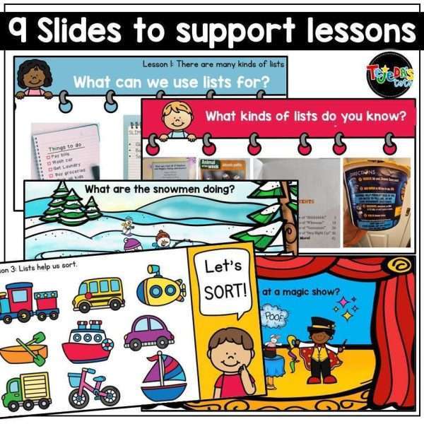 List Writing for Kindergarten and First Grade | Writer's Workshop Writing Lists