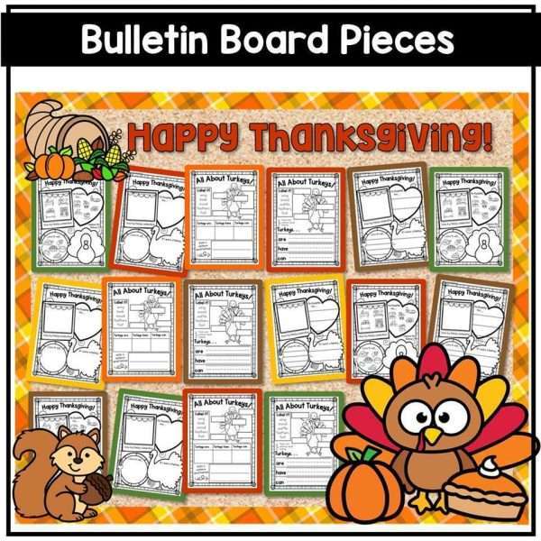 Thanksgiving Bulletin Board and Turkey in Disguise Coloring Pages Activity Pages