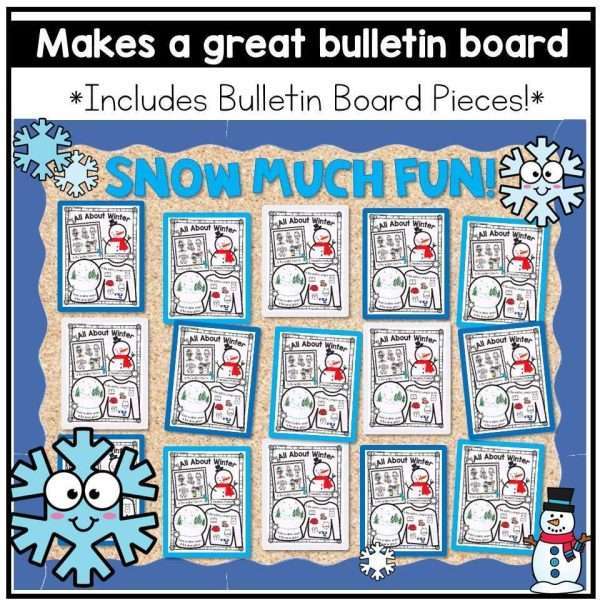 Winter Coloring Pages Activity Posters Kindergarten First Grade