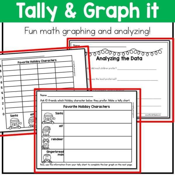 Christmas Centers Reading Writing and Math Activities Gingerbread