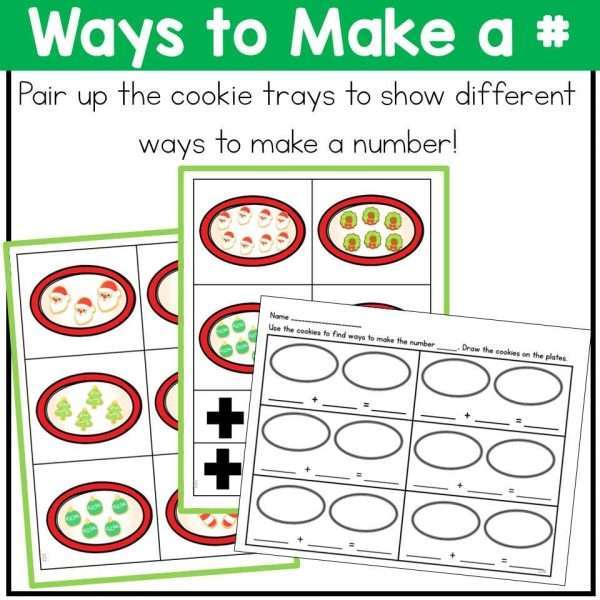 Christmas Centers Reading Writing and Math Activities Gingerbread