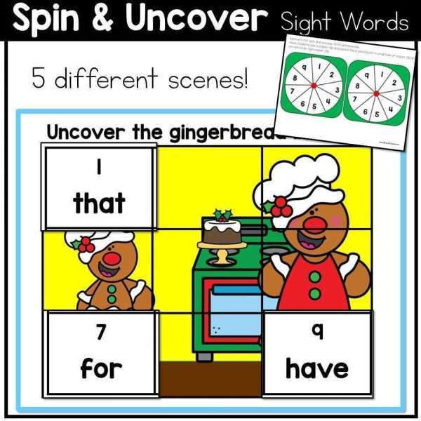 Christmas Centers Reading Writing and Math Activities Gingerbread