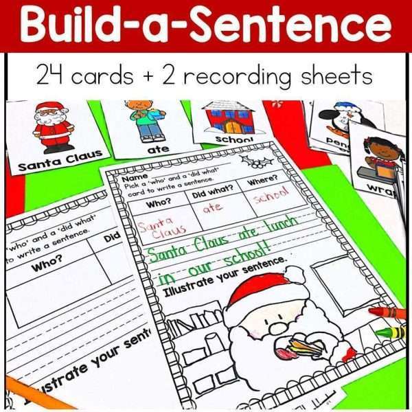 Christmas Centers Reading Writing and Math Activities Gingerbread