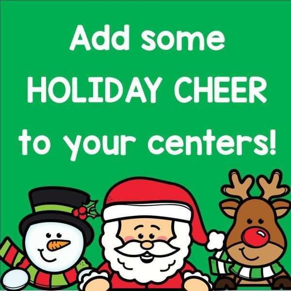 Christmas Centers Reading Writing and Math Activities Gingerbread