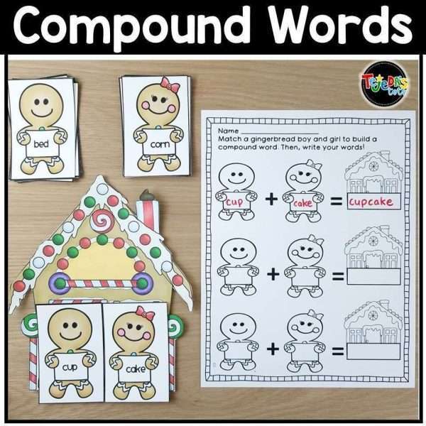 Christmas Centers Reading Writing and Math Activities Gingerbread