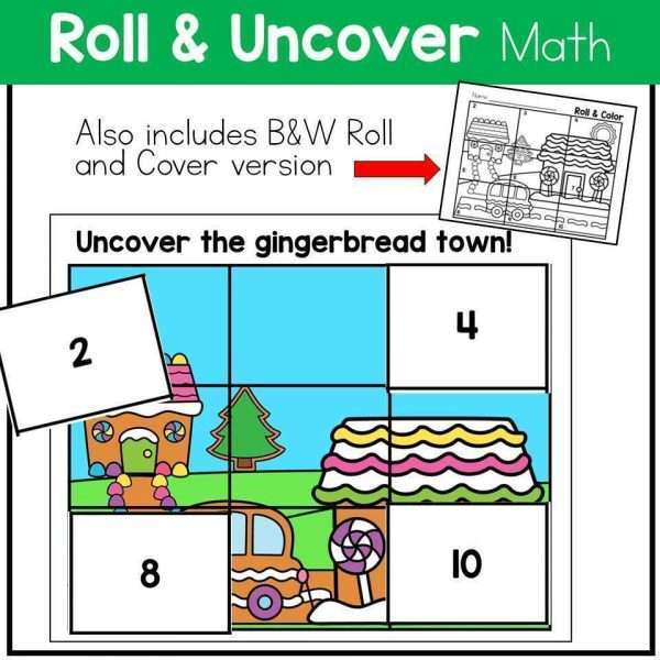 Christmas Centers Reading Writing and Math Activities Gingerbread
