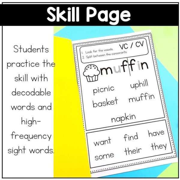 Decodable Readers Multisyllabic Word Books Science of Reading Syllable Division