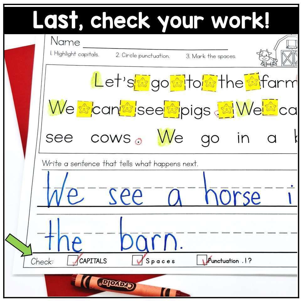 Capitalization and Punctuation Worksheets Sentence Editing and Structure Fall - Image 8