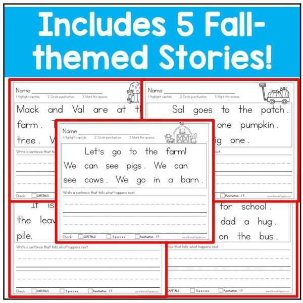 Capitalization and Punctuation Worksheets Sentence Editing and Structure Bundle