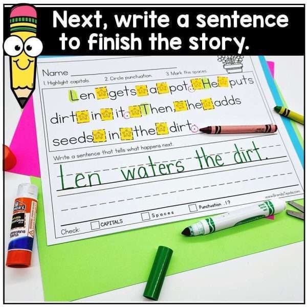 Capitalization and Punctuation Worksheets Sentence Editing and Structure Spring