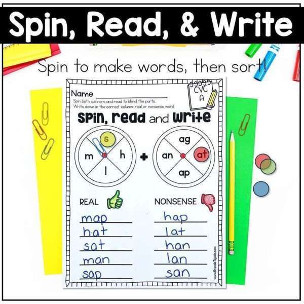 Nonsense Word Fluency Practice | Nonsense Words Games and Activities