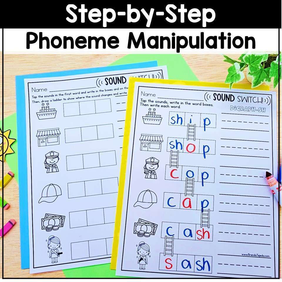 Digraphs Word Ladders Word Chains Phonemic Manipulation Activity 1st Grade - Image 2