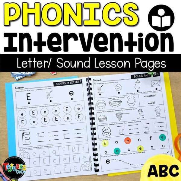 Phonics Intervention Pages - Alphabet Worksheets | Letters and Letter Sounds