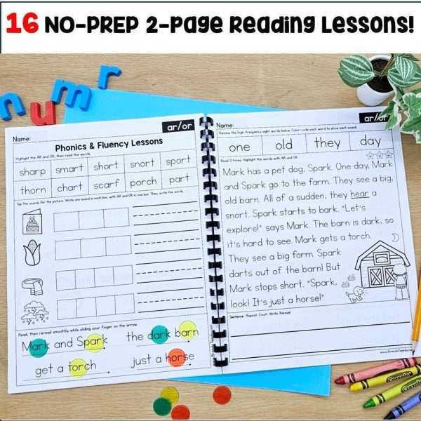 Phonics Intervention R-Controlled Vowels Decodable Passages Small Group Reading