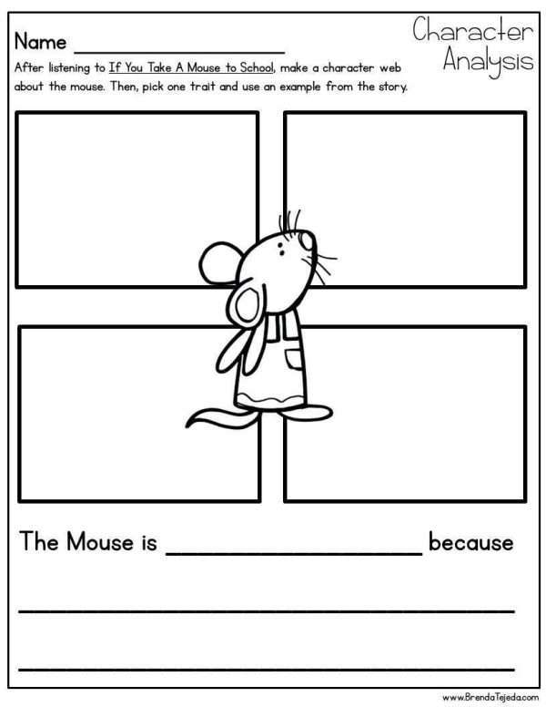 If You Take a Mouse to School | Book Companion | Back to School Craft