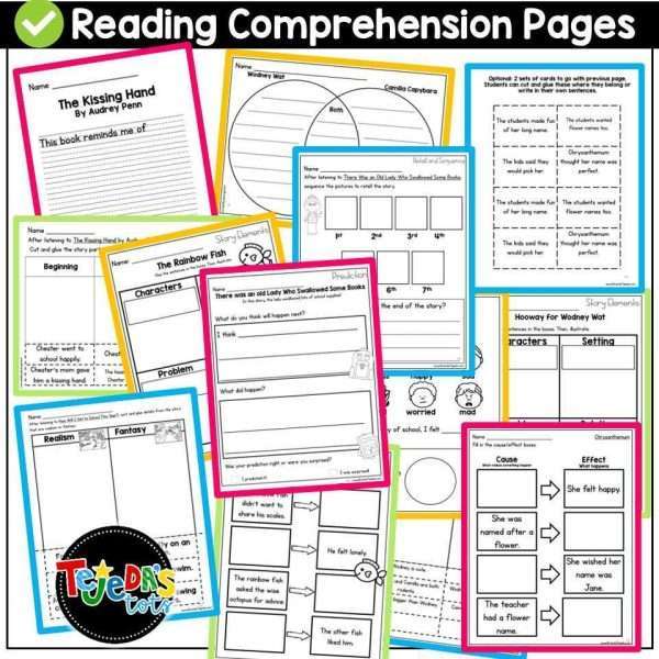 September/Back-to-School Read-Alouds: Comp. Skills and Writing Activities
