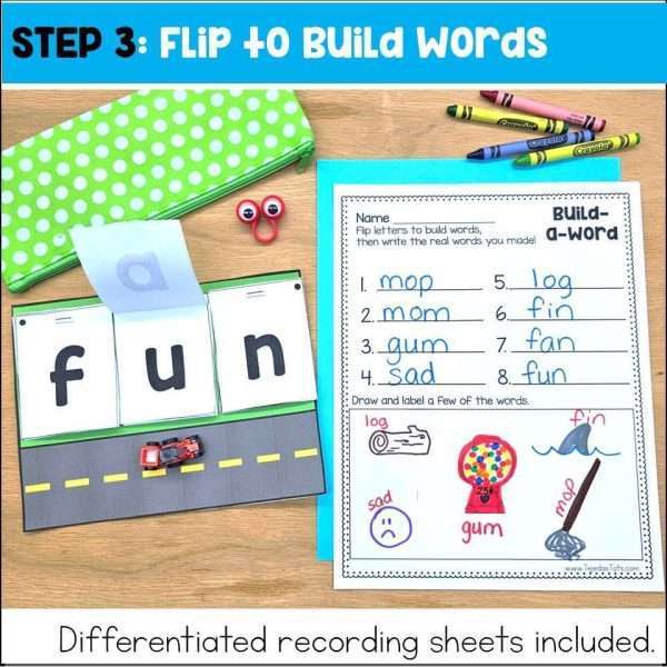 Blending Board Flipbooks for Building and Blending Words | Phonics Flipbook