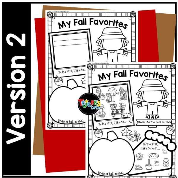 Fall Coloring Pages Posters and Autumn Activities | Kindergarten First Grade