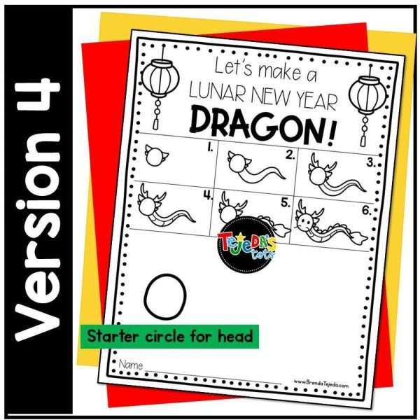 Chinese and Lunar New Year Coloring Pages Directed Drawing Activity Posters
