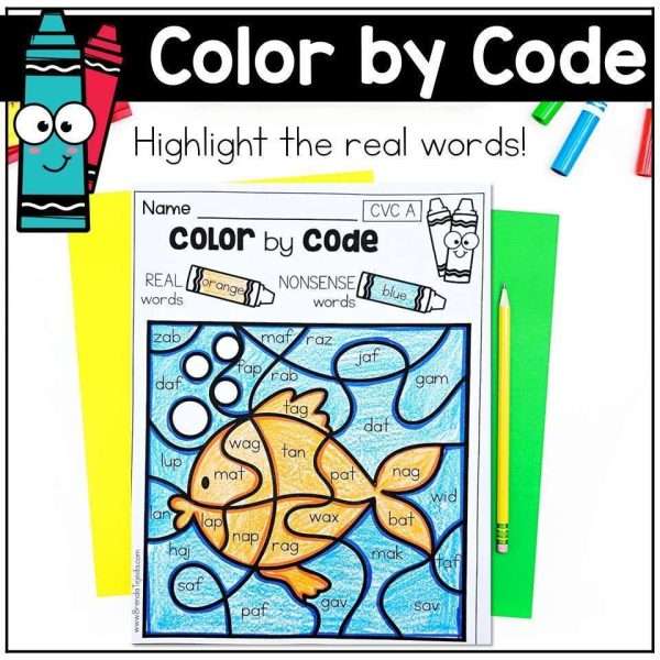 Nonsense Word Fluency Practice VCE | Nonsense Words Games and Activities