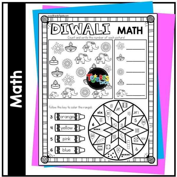 Diwali Coloring Sheet and Activity Page Diwali Posters