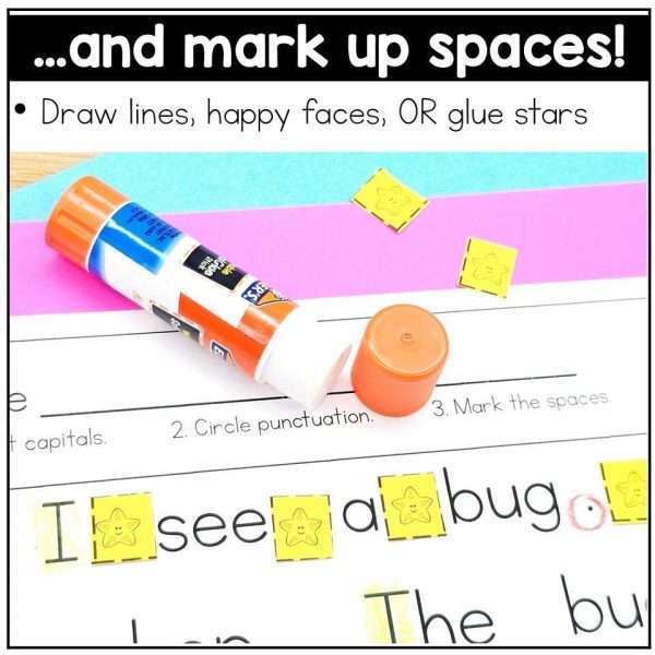Capitalization and Punctuation Worksheets Phonics Decodable Sentences Editing