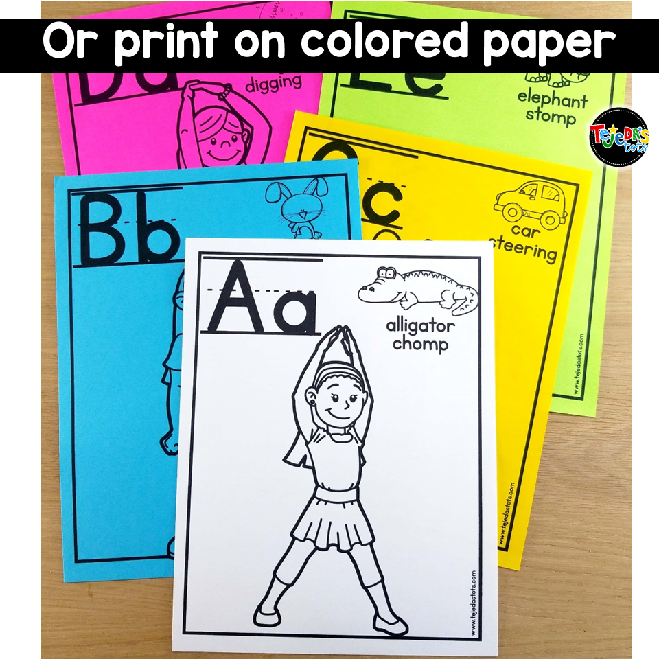 Body-Spelling Alphabet Posters: Kinesthetic Learning - Image 3
