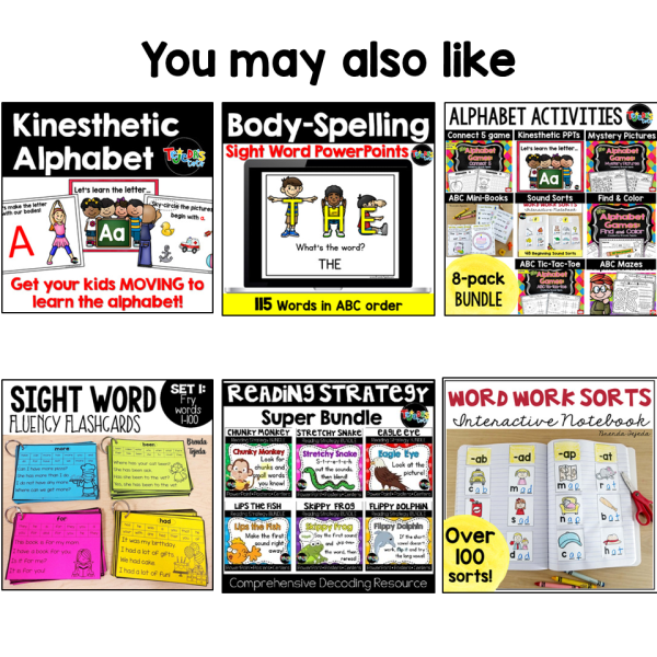 Body-Spelling Alphabet Posters: Kinesthetic Learning