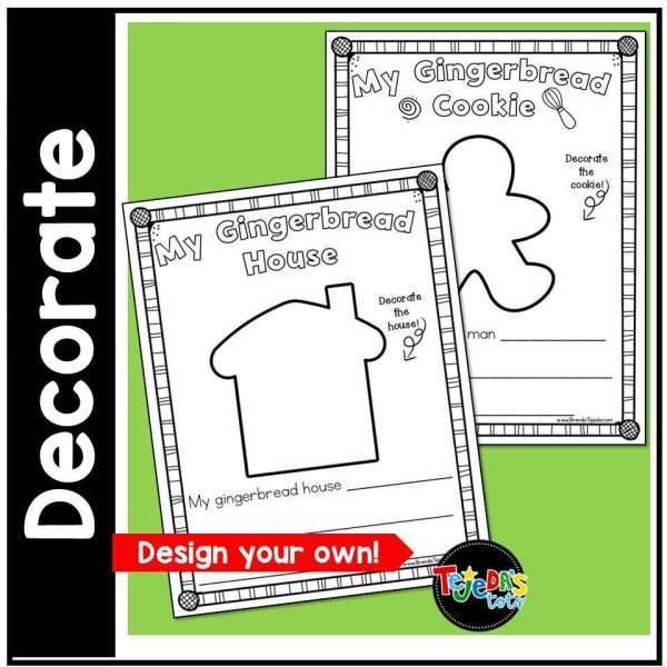 Gingerbread Coloring Pages Christmas Bulletin Board Holiday Activities Posters