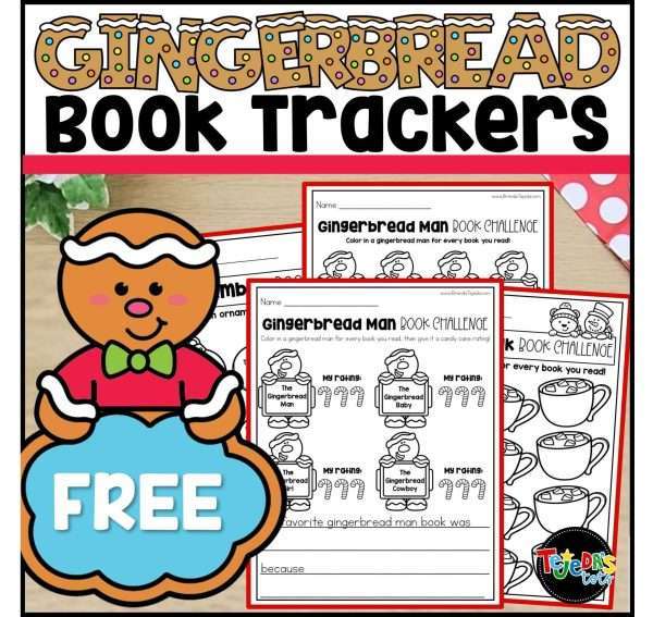 Gingerbread Man Read Alouds Book Tracker FREE Book Challenge Coloring Pages