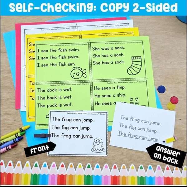 Phonics Task Cards + Slides for Decoding Accuracy and Reading Fluency Bundle