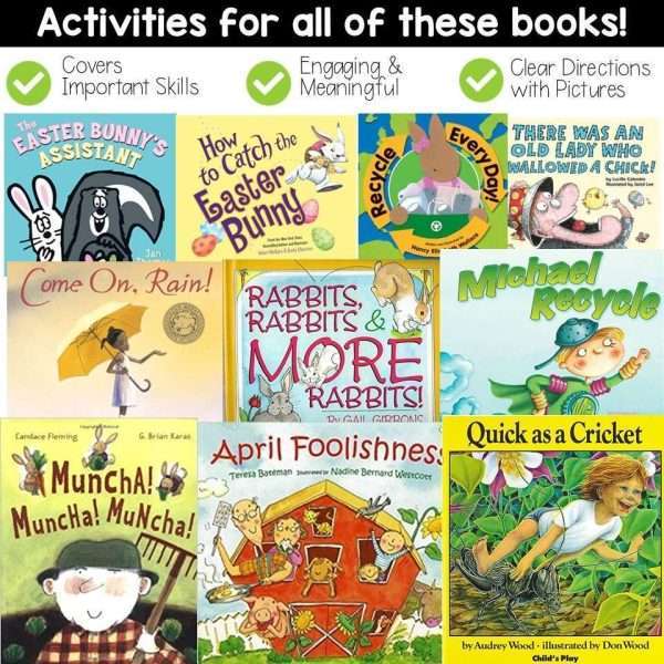 April Interactive Read Alouds Activities Easter April Fools Earth Day Recycling