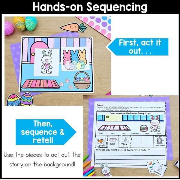How to Catch the Easter Bunny Sequencing Bunny Trap Spring Writing and Craft