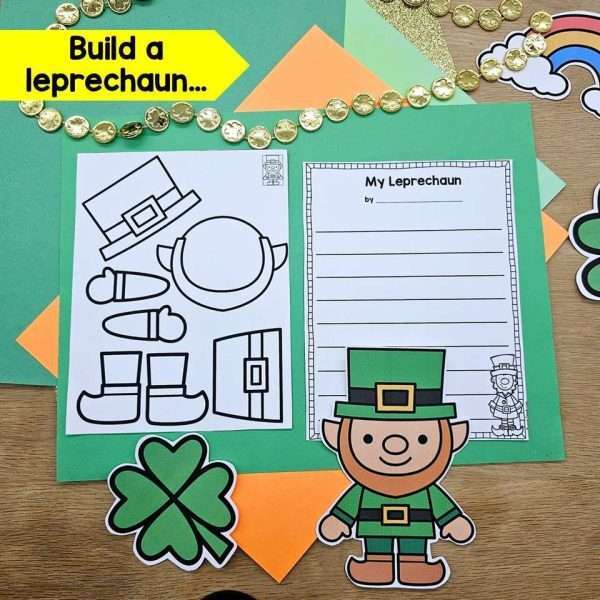 March Spring Interactive Read Alouds and Activities St. Patricks Day Leprechauns
