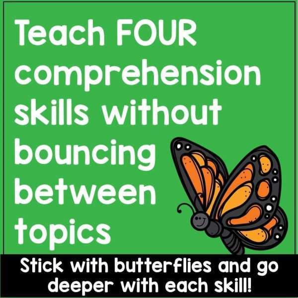 Butterfly Comprehension Passages | Differentiated Reading Practice Comprehension