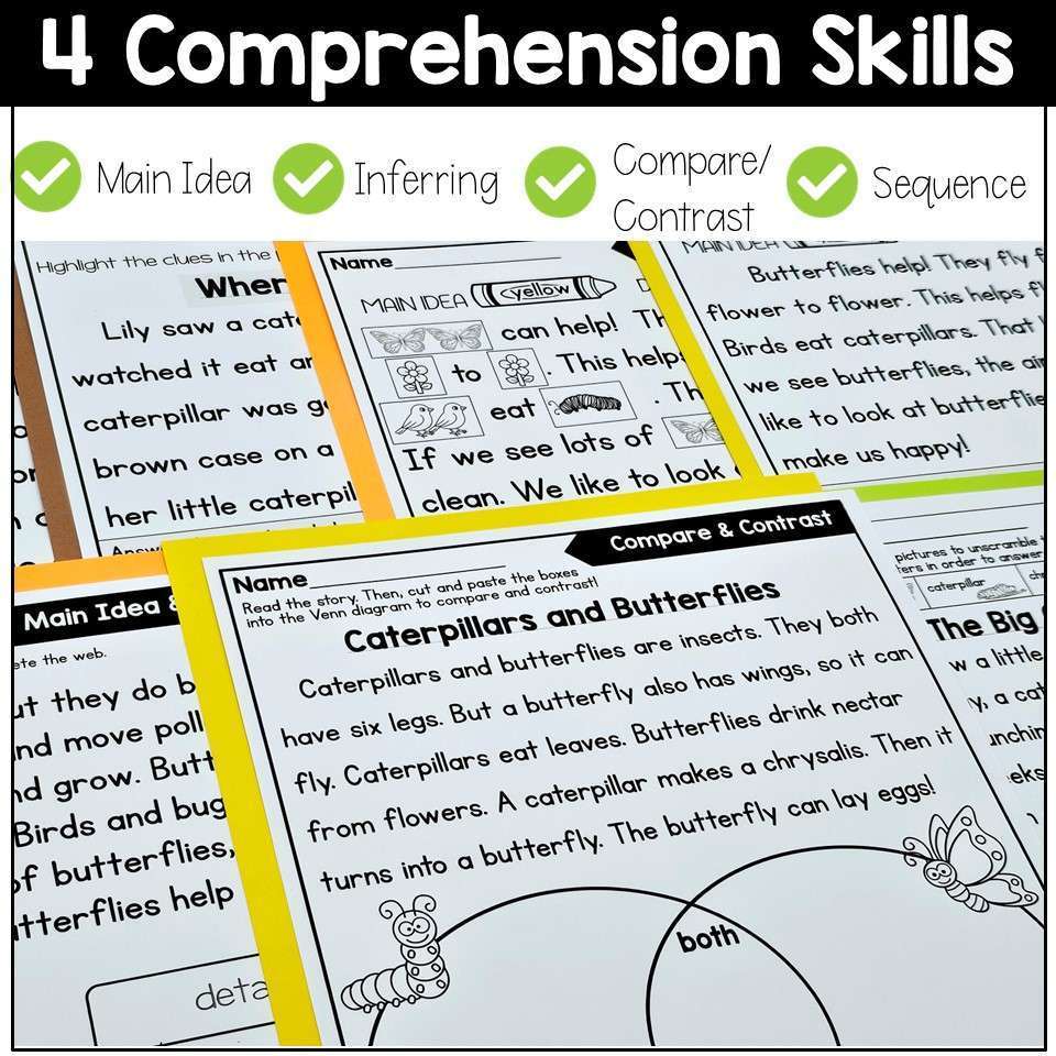 Butterfly Comprehension Passages | Differentiated Reading Practice Comprehension - Image 3